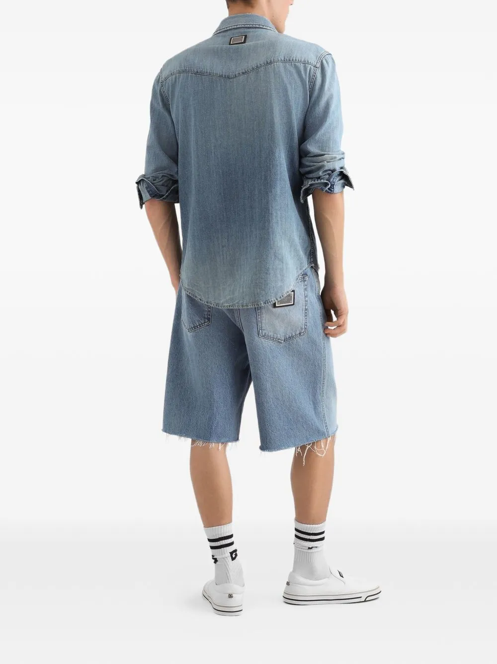 DENIM COTTON SHIRT sold by Lord & Taylor product image thumbnail 2