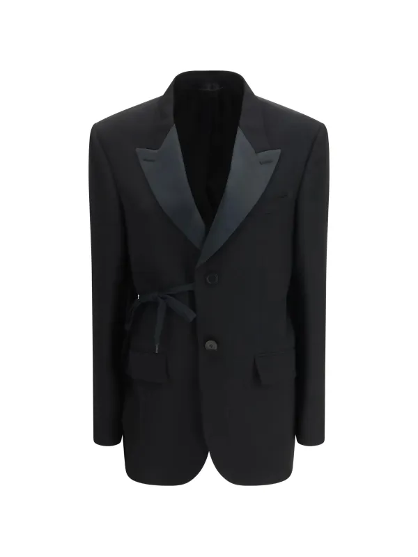 BLACK WOOL JACKET made by Balenciaga