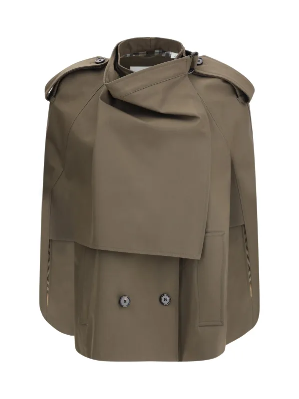 Cotton Cape Juniper made by Burberry