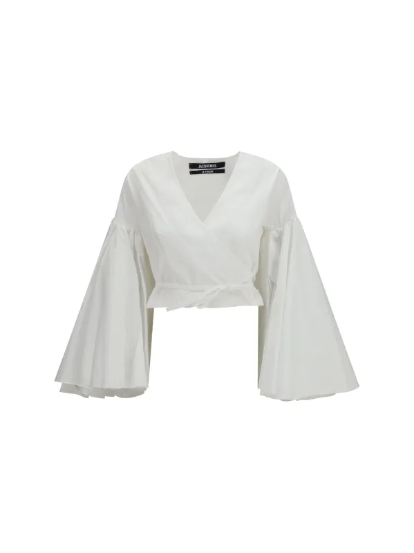 Wrap Top Paysan White made by Jacquemus