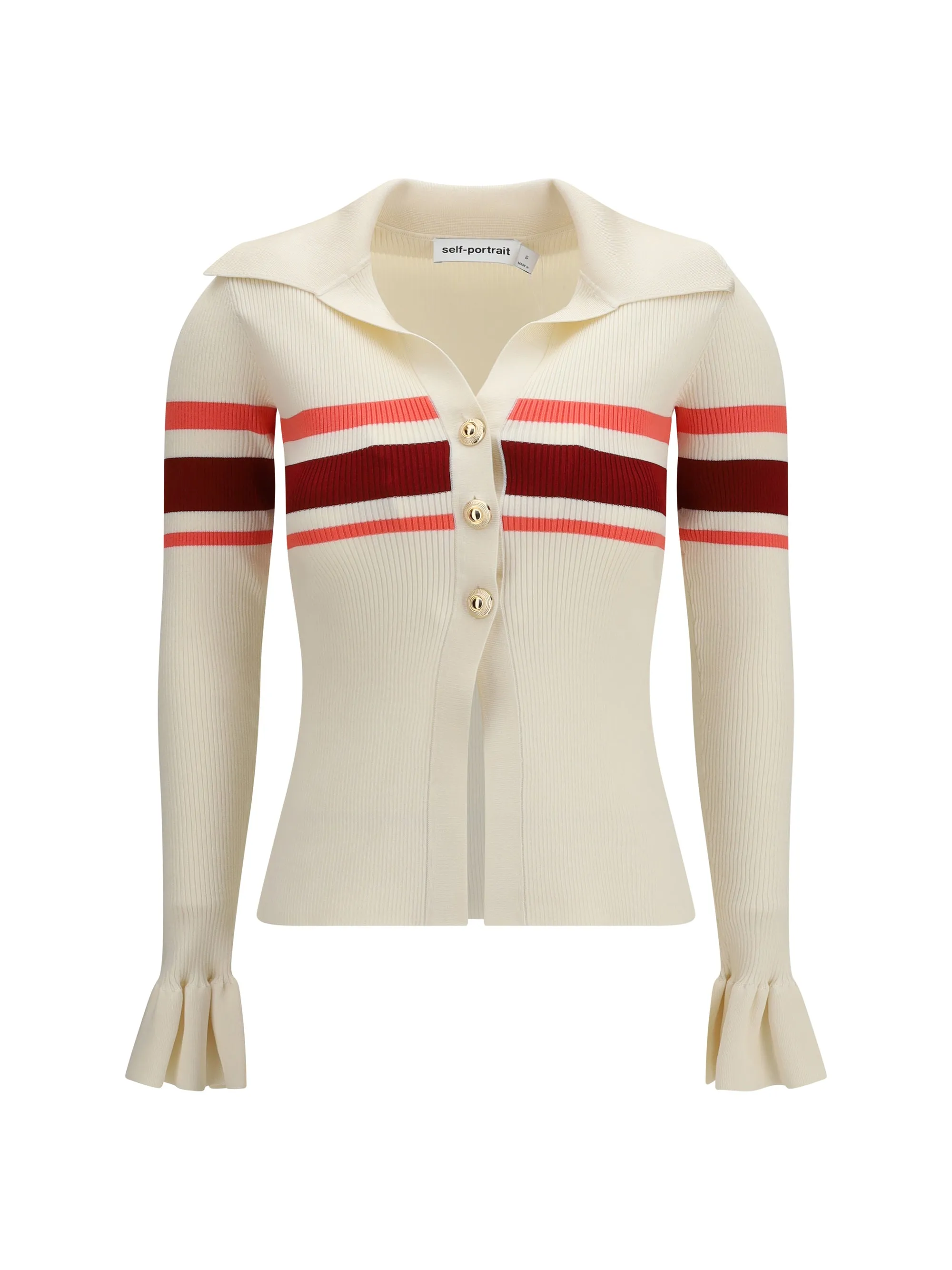 Top Striped Viscose Cream sold by Lord & Taylor