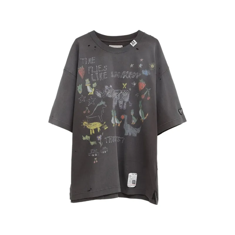 T-shirt Grey Graphic Print made by Maison MIHARA YASUHIRO