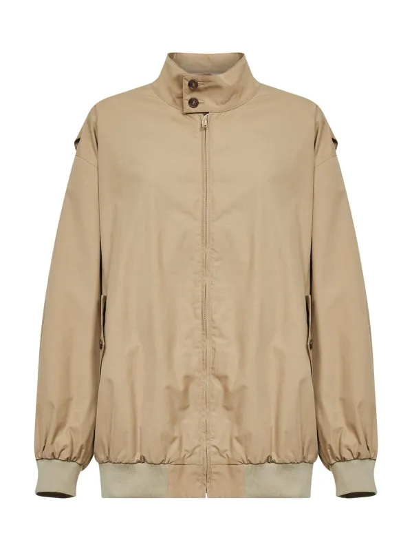 Bomber Jacket Beige Cotton made by Maison Margiela