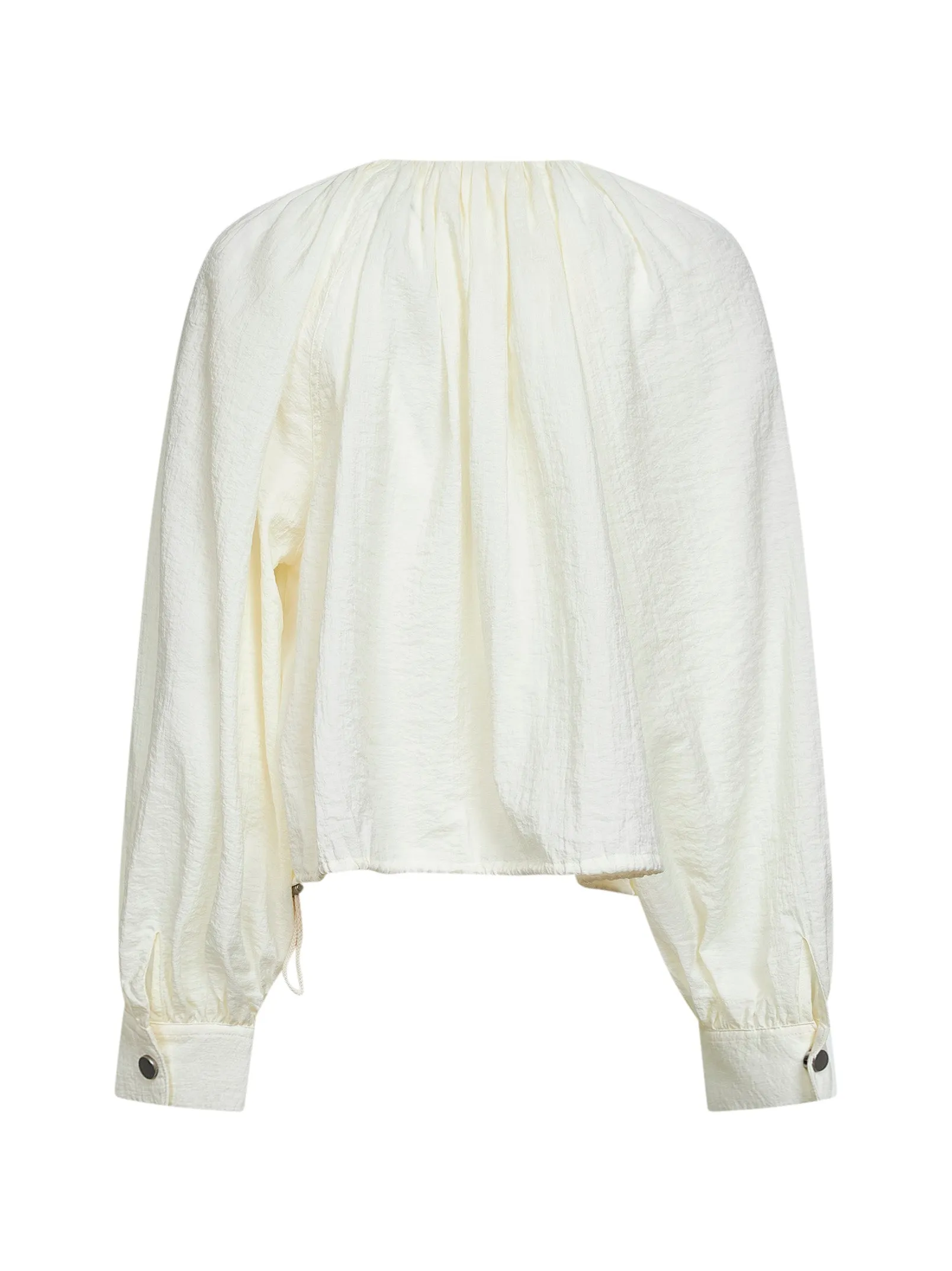 Tunic Shirt Ivory Recycled Nylon sold by Lord & Taylor product image thumbnail 2