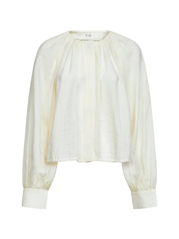 Tunic Shirt Ivory Recycled Nylon made by CO