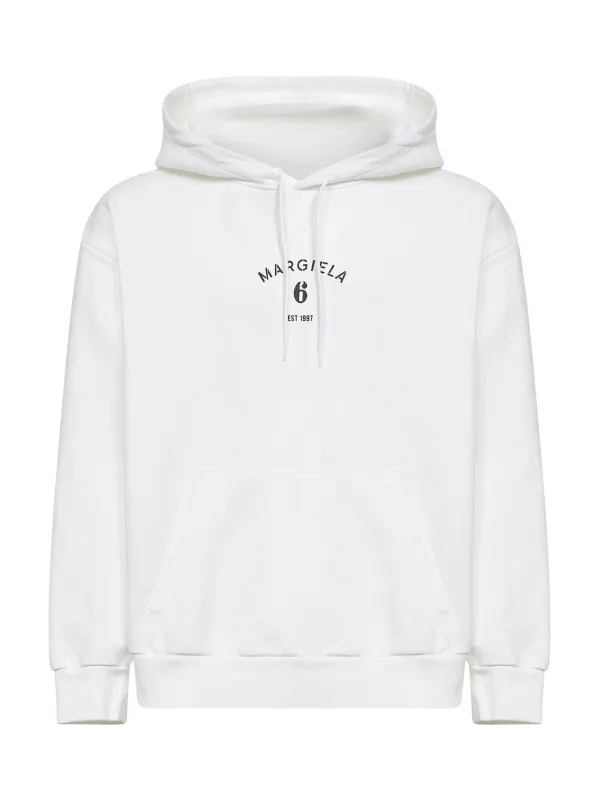 Jersey Hoodie White made by Maison Margiela