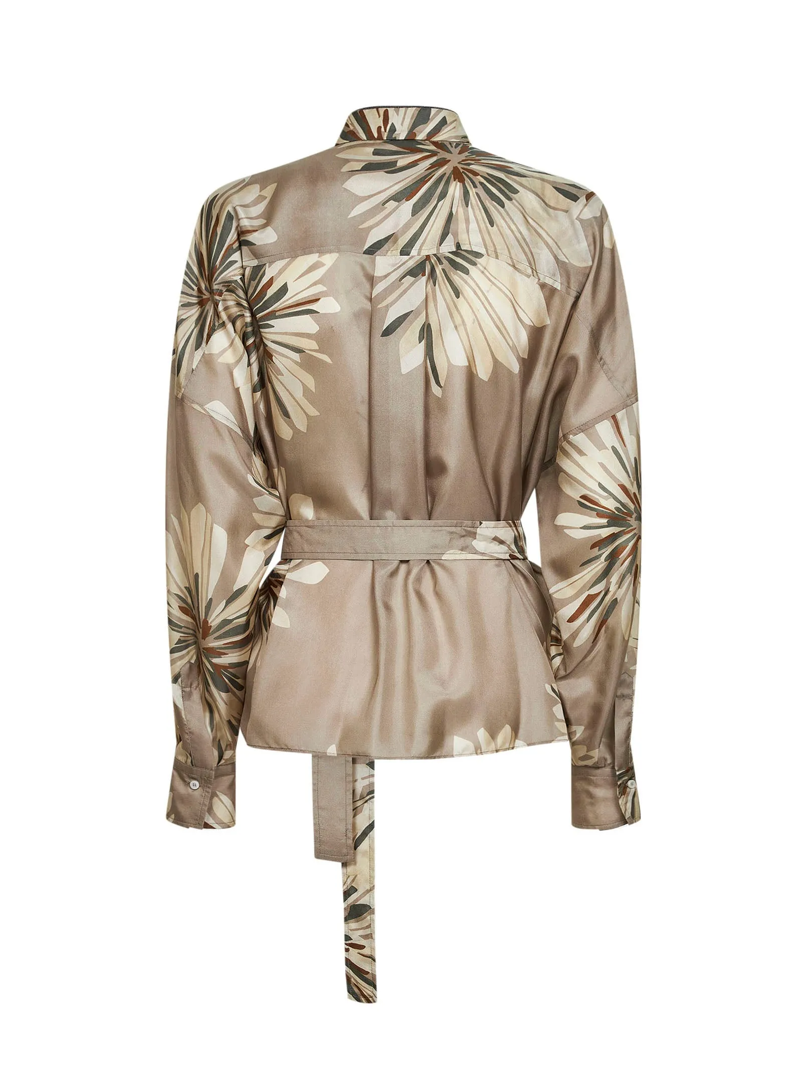 Belted Shirt Bloom Print Khaki sold by Lord & Taylor product image thumbnail 2