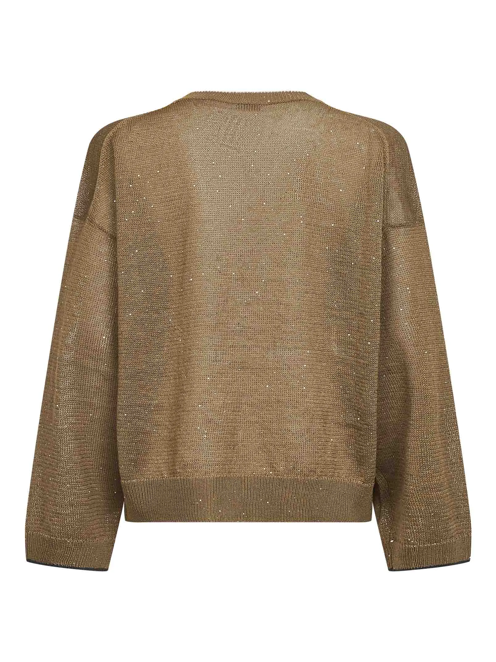 Sweater Diamond Linen and Cotton Brown sold by Lord & Taylor product image thumbnail 2