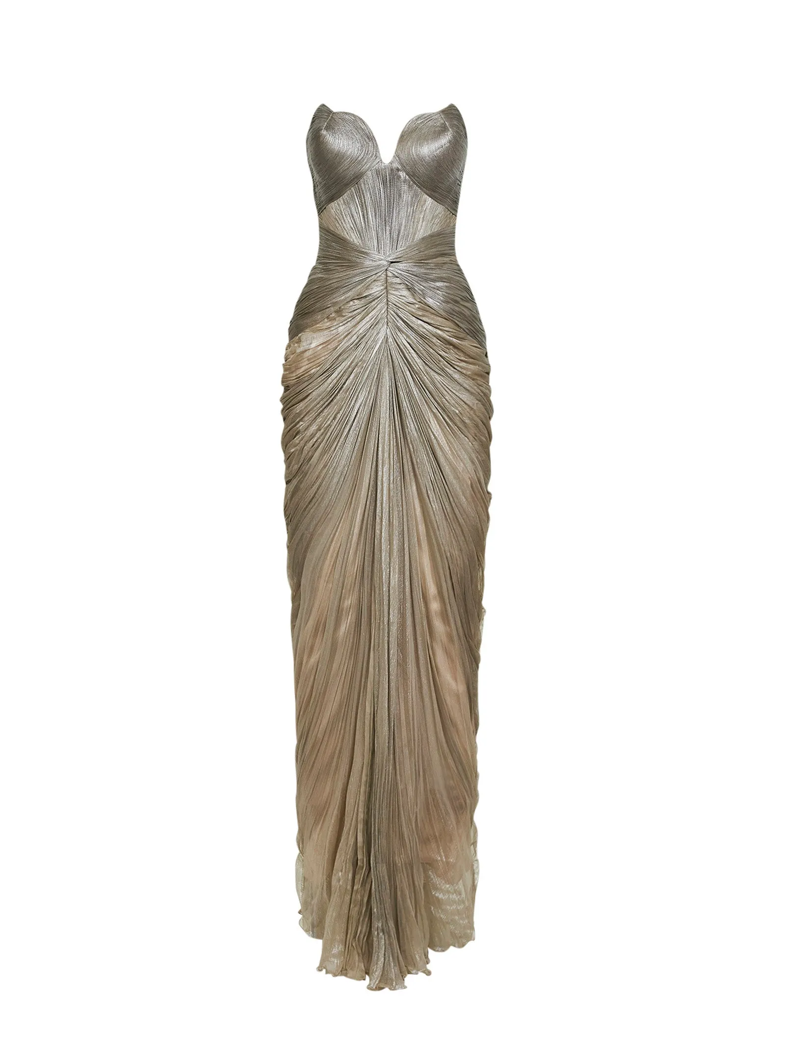 Long Column Dress Cleopatra Beige Silk sold by Lord & Taylor