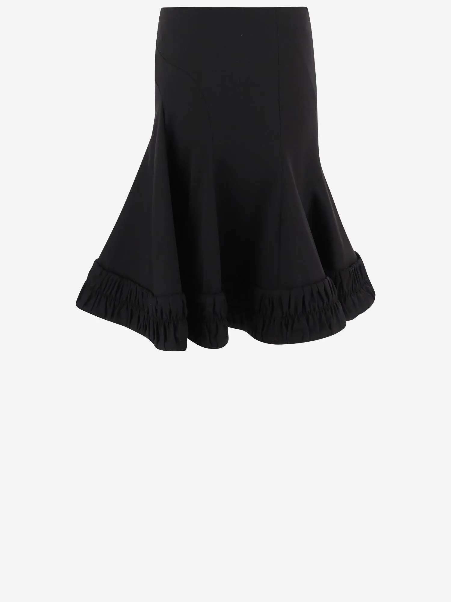 Skirt with Ruched Hem Wool Black sold by Lord & Taylor product image thumbnail 2