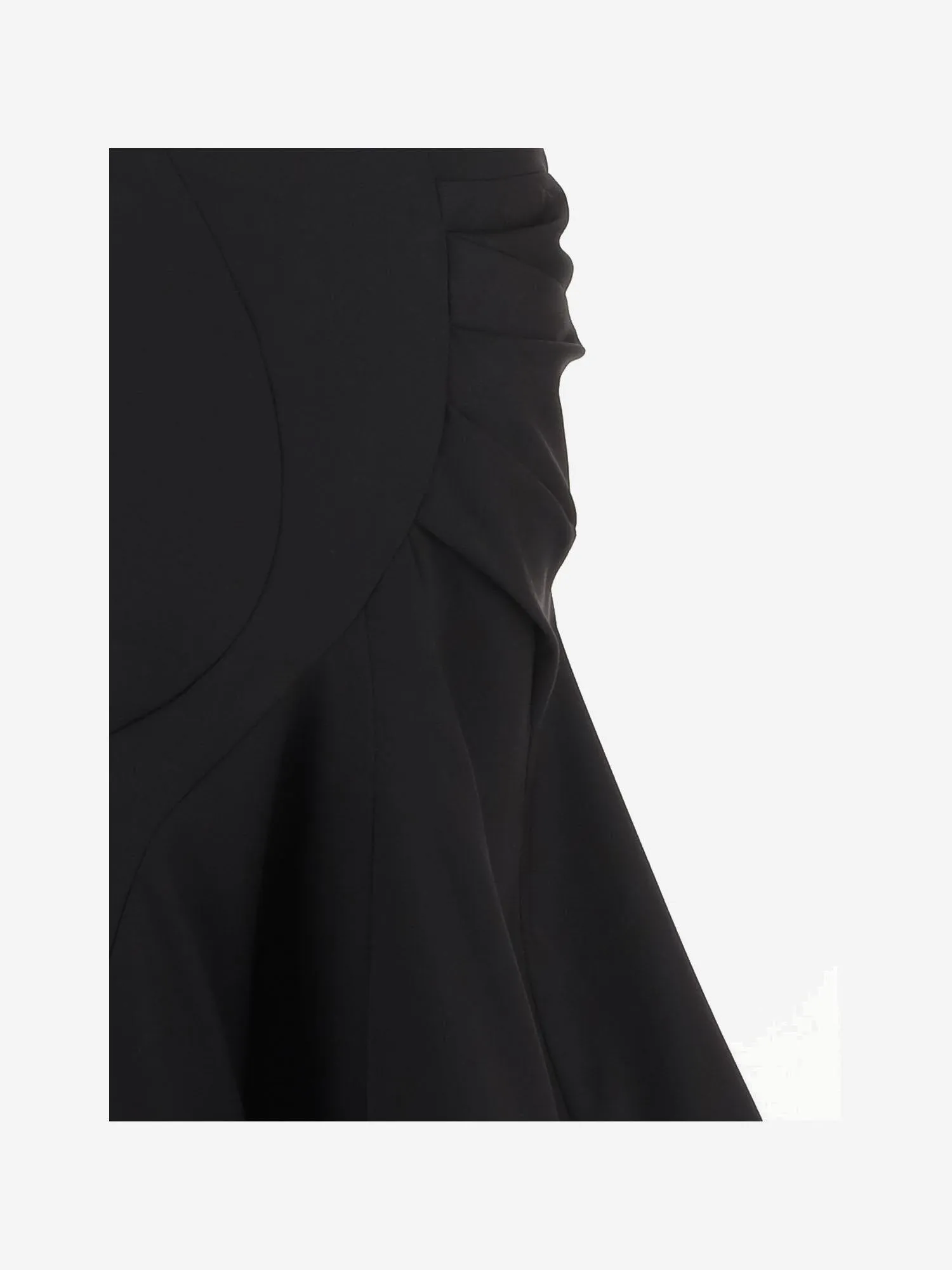 Skirt with Ruched Hem Wool Black sold by Lord & Taylor product image thumbnail 3
