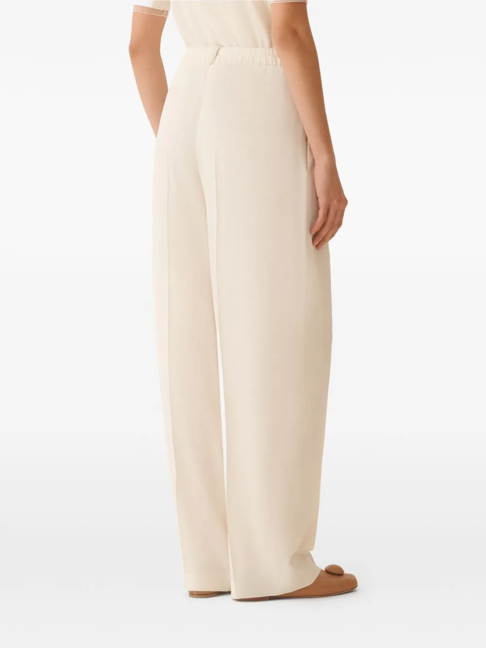 BEIGE ELASTICATED WAISTBAND TROUSERS sold by Lord & Taylor product image thumbnail 3