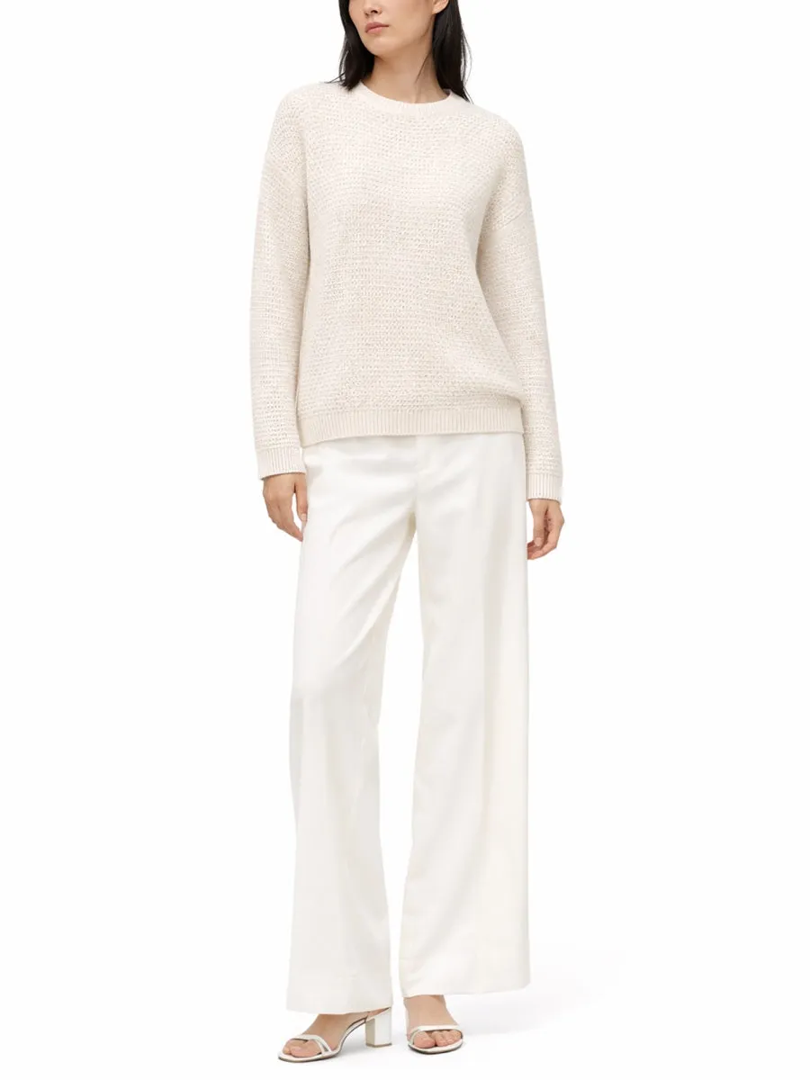 OFF WHITE ROUND NECK SWEATER sold by Lord & Taylor product image thumbnail 2