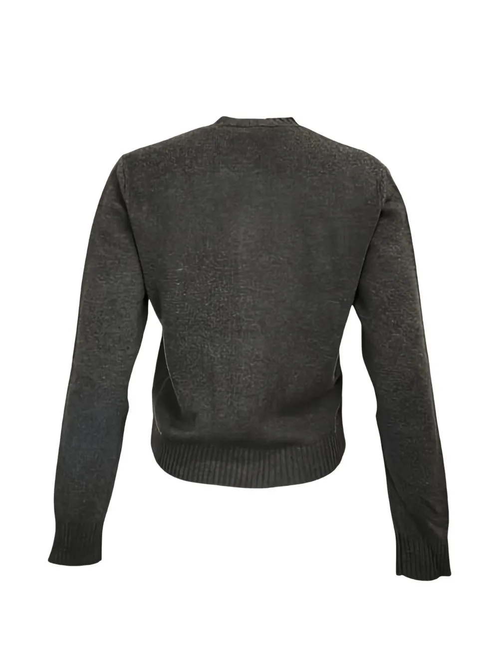 GREY ROUND NECK BUTTON SWEATER sold by Lord & Taylor product image thumbnail 4