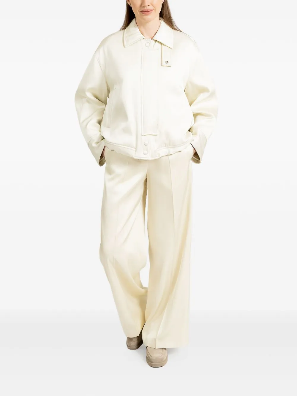 OFF WHITE BUTTON FASTENING JACKET sold by Lord & Taylor product image thumbnail 4