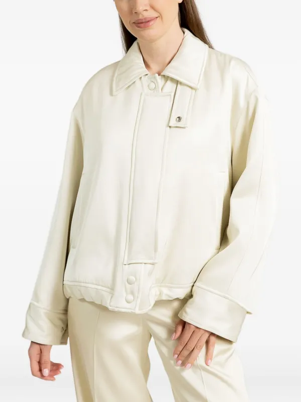 OFF WHITE BUTTON FASTENING JACKET made by Jil Sander