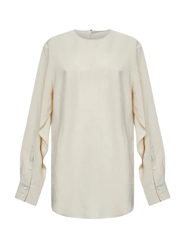 Asymmetric Shirt Tyler Off-White made by UMA WANG