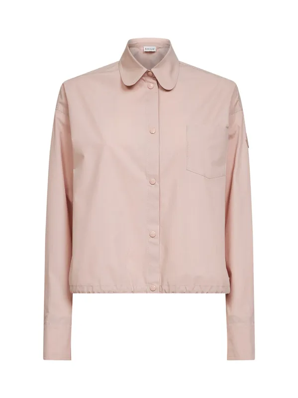 Shirt Cotton Poplin Pink made by Moncler