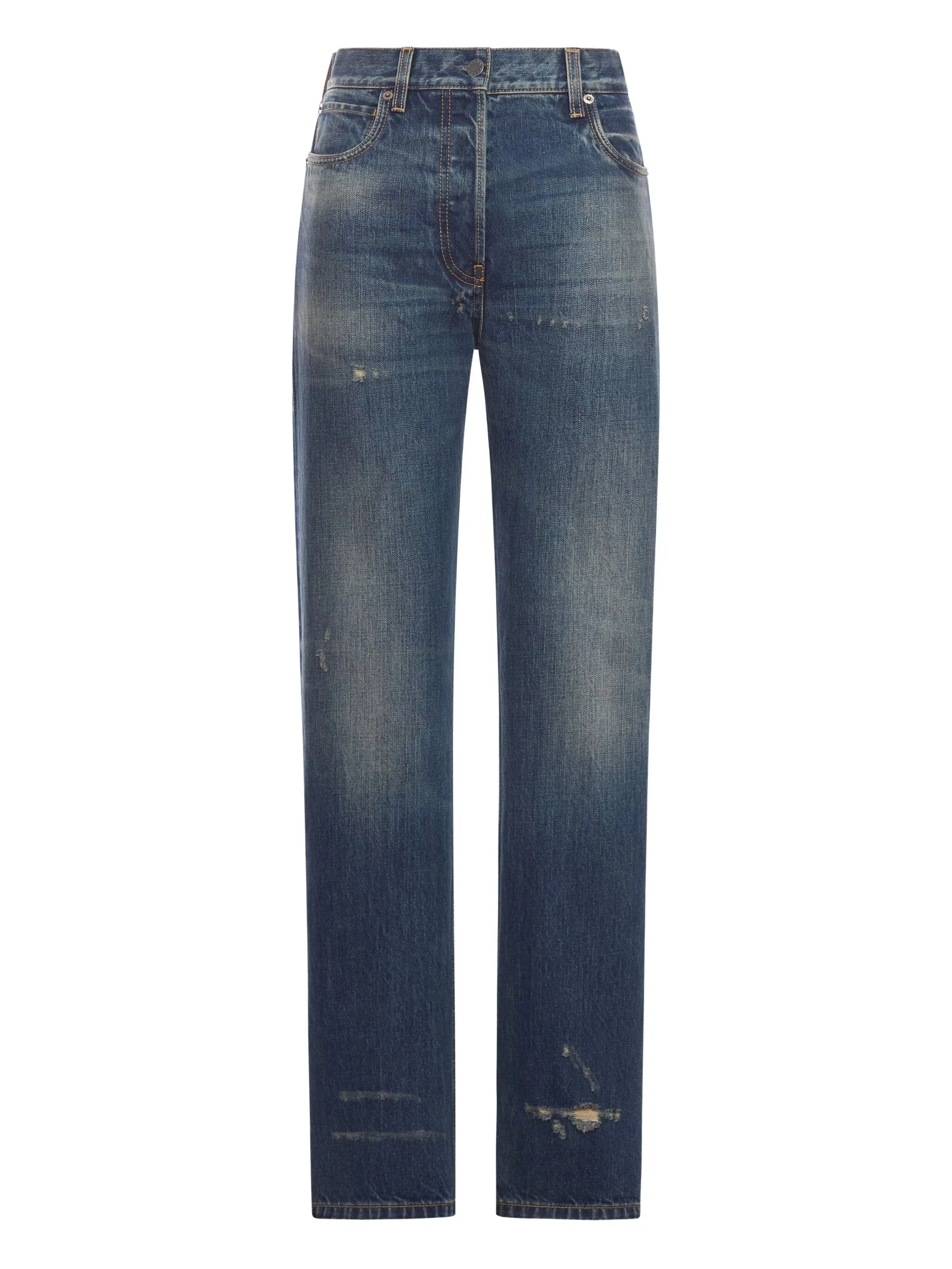 PRADA STRAIGHT-LEG WASHED DENIM JEANS sold by Lord & Taylor