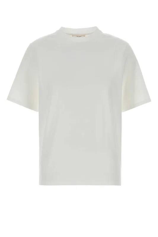 WHITE COTTON CHIARA T-SHIRT made by The Row