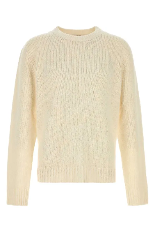 IVORY SILK LAING SWEATER made by The Row