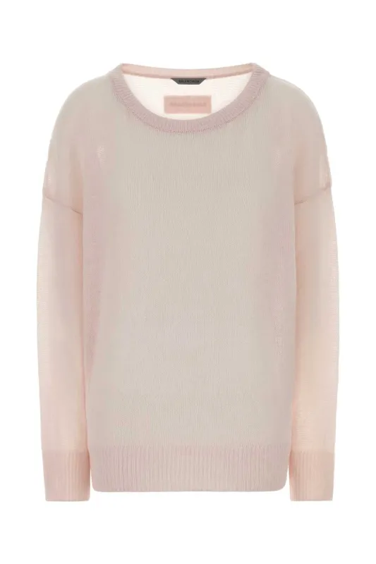 PASTEL PINK CASHMERE OVERSIZE SWEATER made by Balenciaga