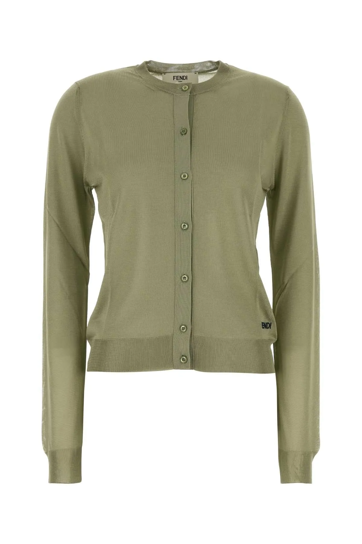 SAGE GREEN STRETCH VISCOSE BLEND CARDIGAN sold by Lord & Taylor