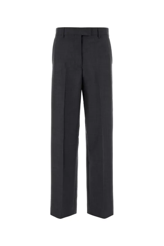 CHARCOAL MOHAIR BLEND PANT made by Miu Miu