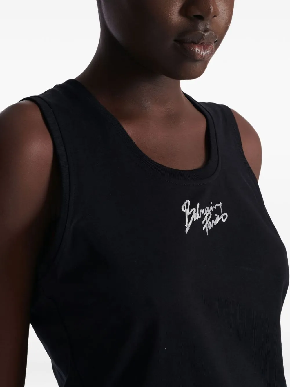BALMAIN LOGO PRINT TANK TOP sold by Lord & Taylor product image thumbnail 3