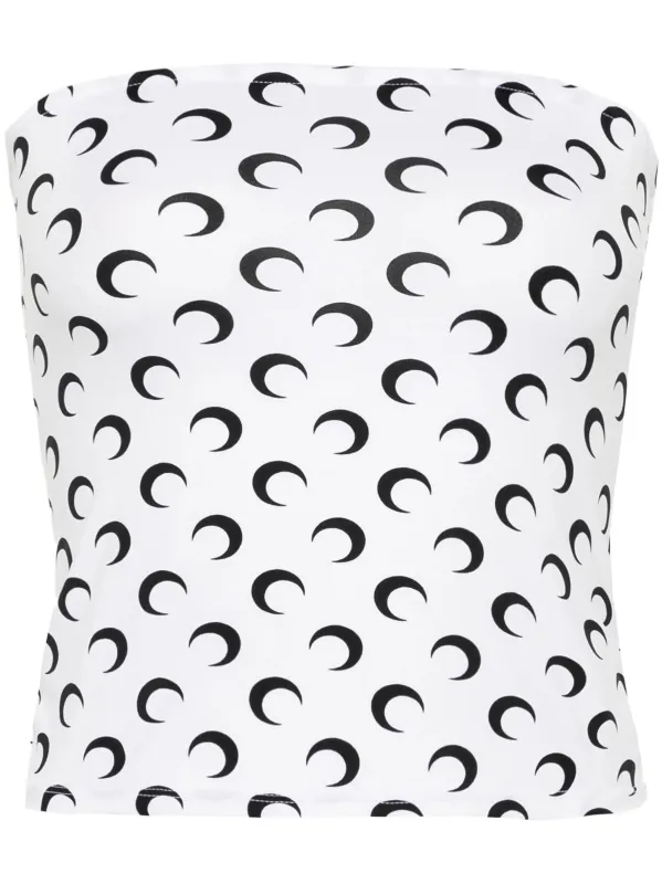 MARINE SERRE RECYCLED MOON TUBE TOP made by Marine Serre