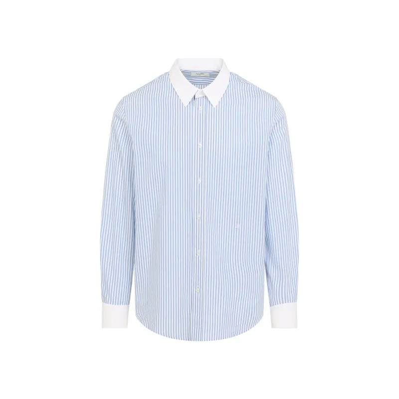LIGHT BLUE CLASSIC COTTON SHIRT made by Celine