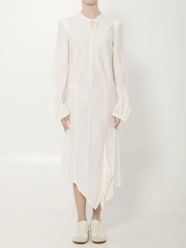 CREASED BIAS MIDI DRESS made by Lemaire