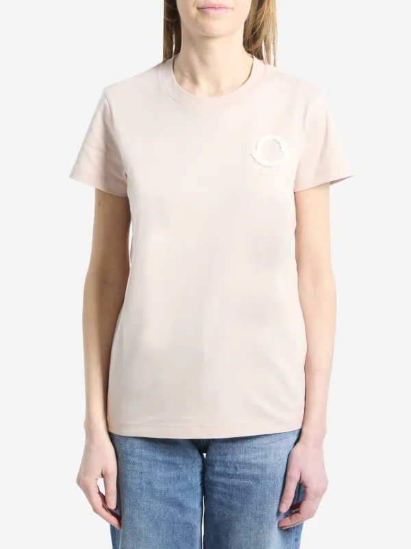 T-SHIRT WITH EMBROIDERED LOGO made by Moncler