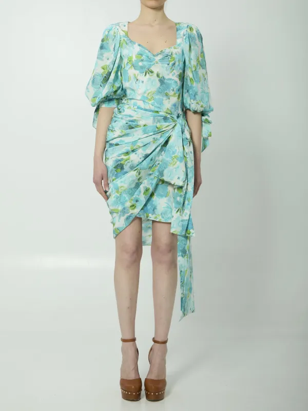 PRINTED SILK MIDI DRESS made by Chloe