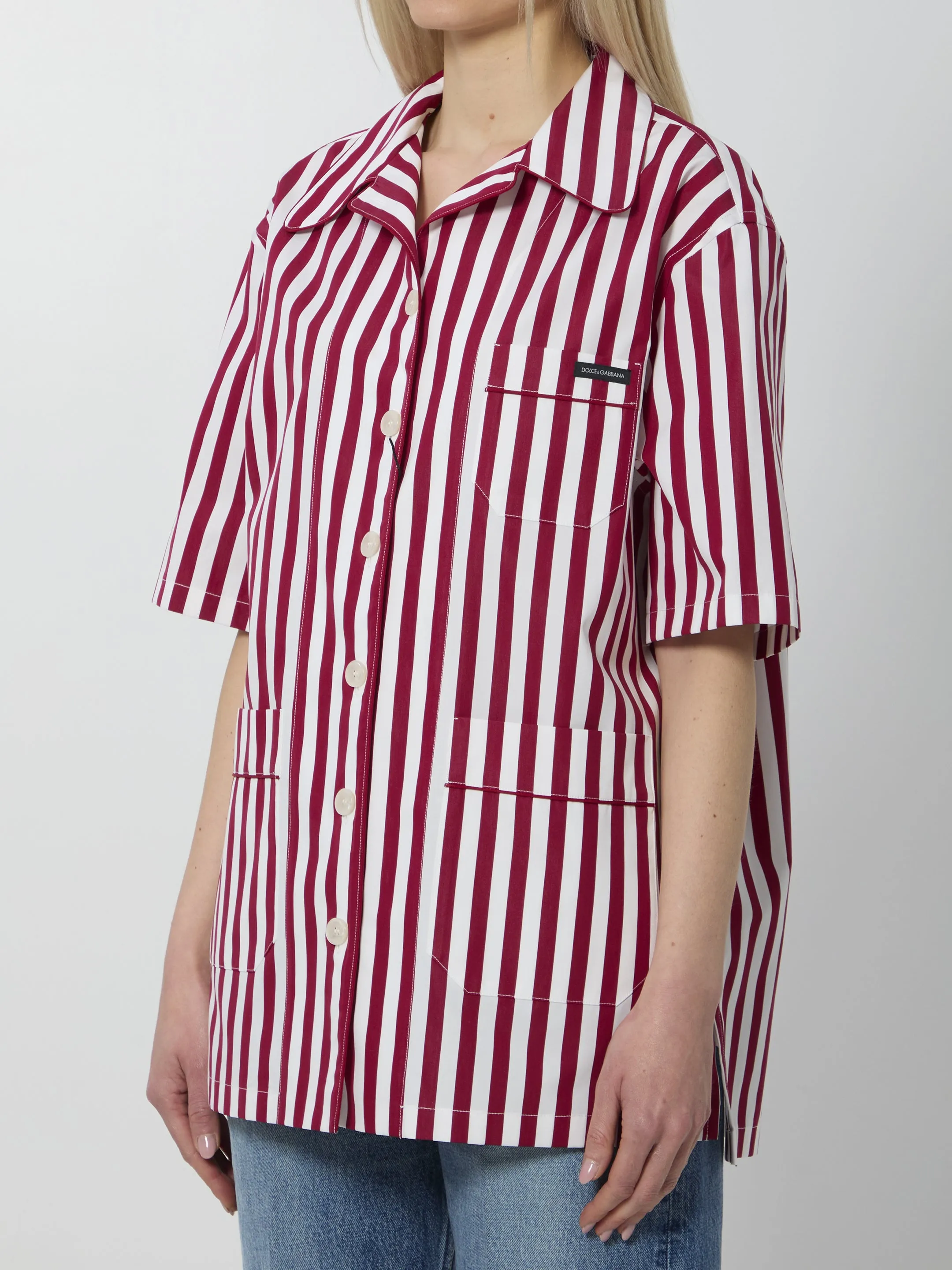 STRIPED POPLIN SHIRT sold by Lord & Taylor product image thumbnail 2