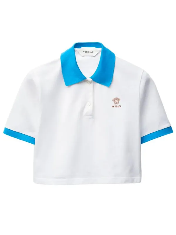 COTTON PIQUET POLO SHIRT made by Versace