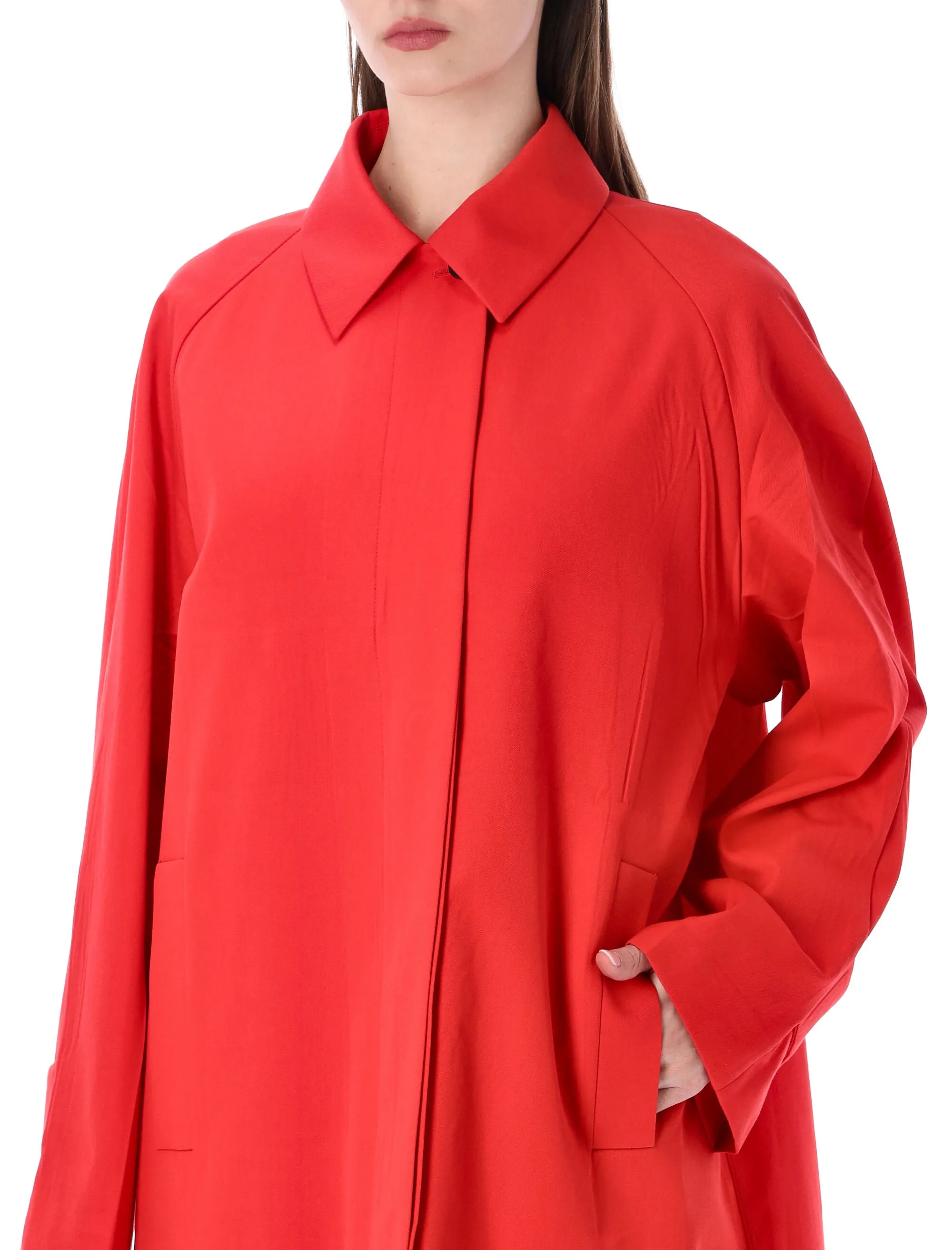 PRADA SINGLE-BREASTED GABARDINE COAT sold by Lord & Taylor product image thumbnail 3
