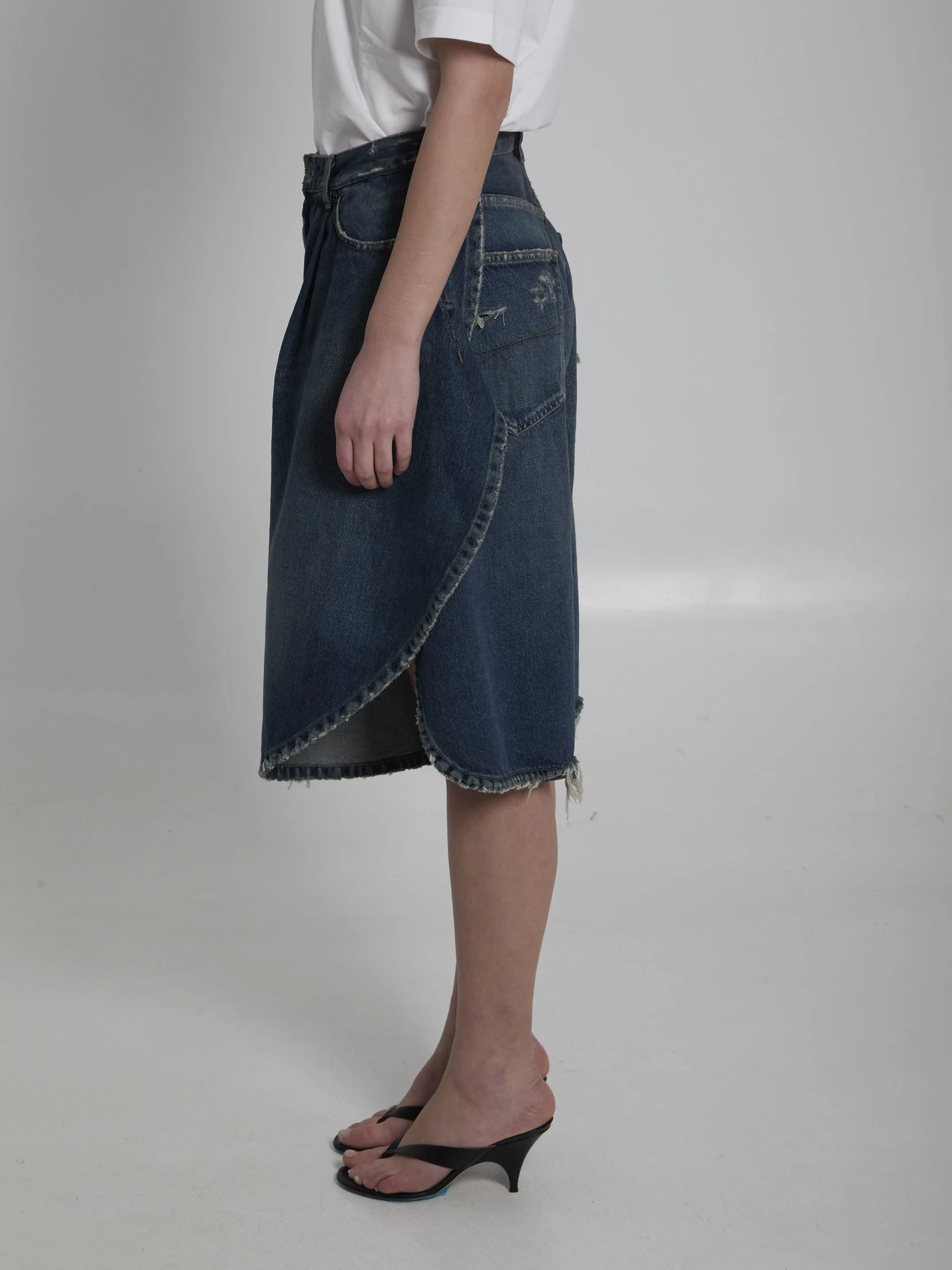 DENIM TULIP BERMUDA sold by Lord & Taylor product image thumbnail 3