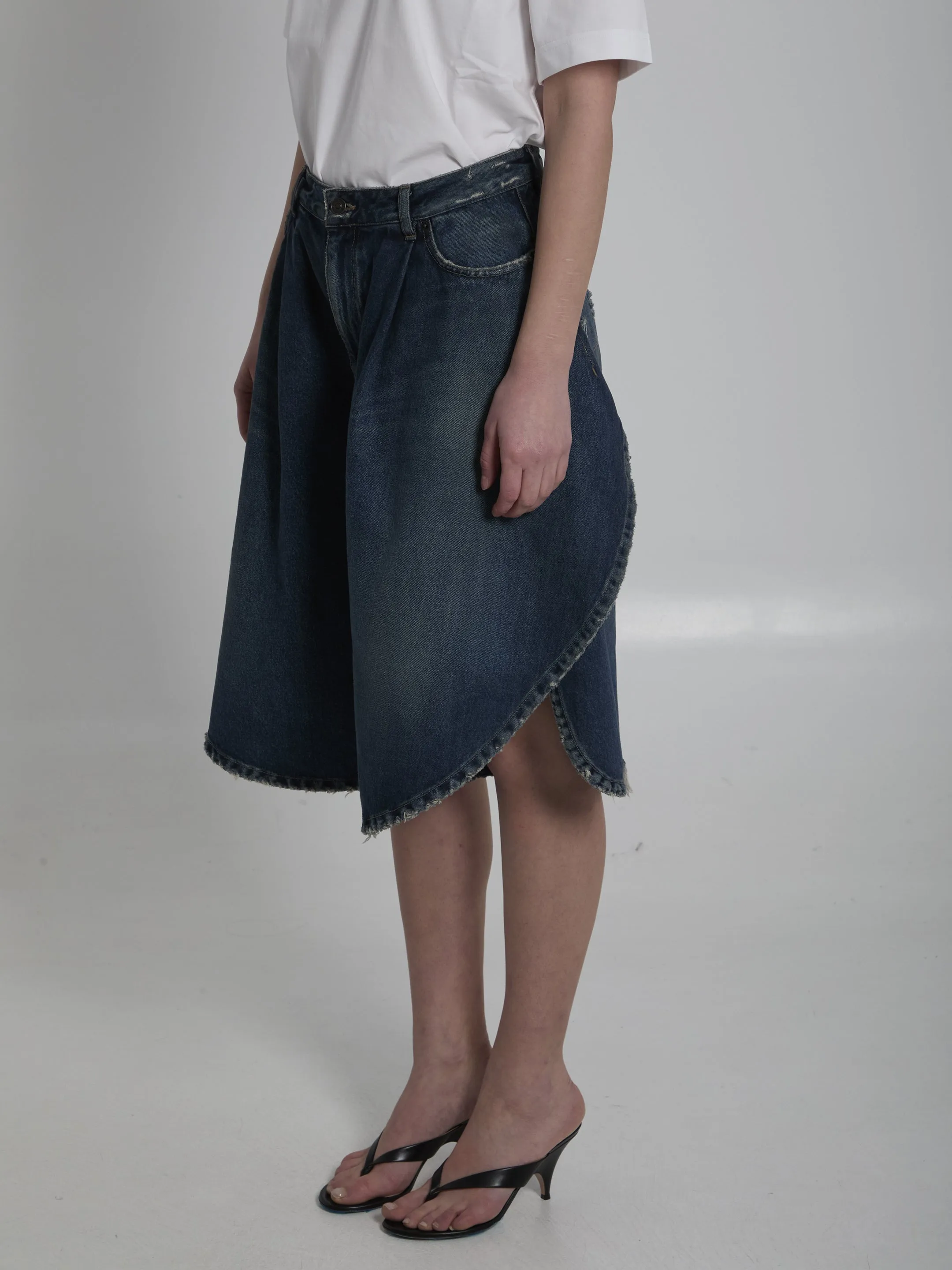 DENIM TULIP BERMUDA sold by Lord & Taylor product image thumbnail 2