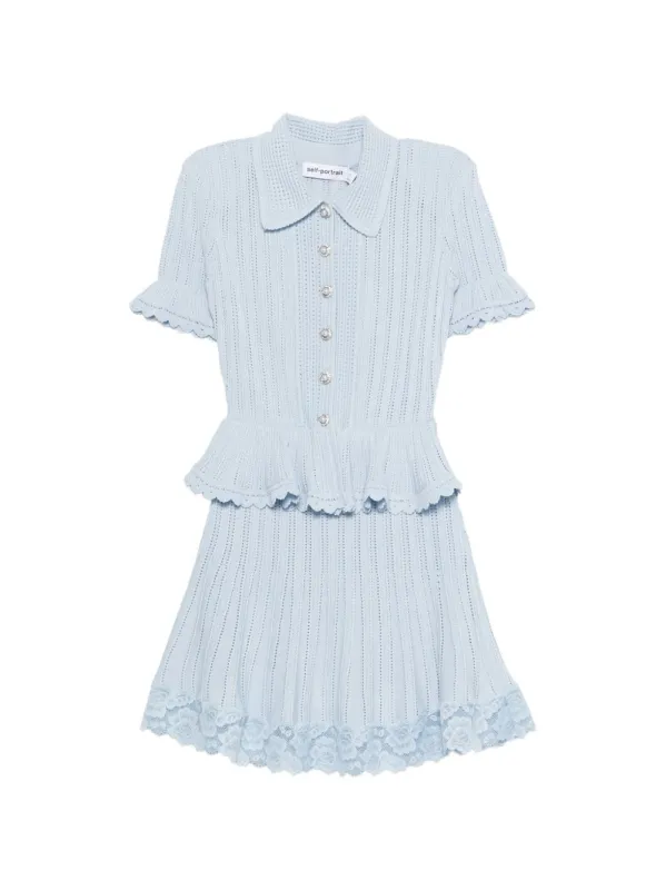 PEPLUM MINI DRESS made by Self-Portrait