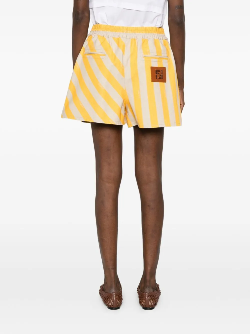 STRIPED COTTON SHORTS sold by Lord & Taylor product image thumbnail 3