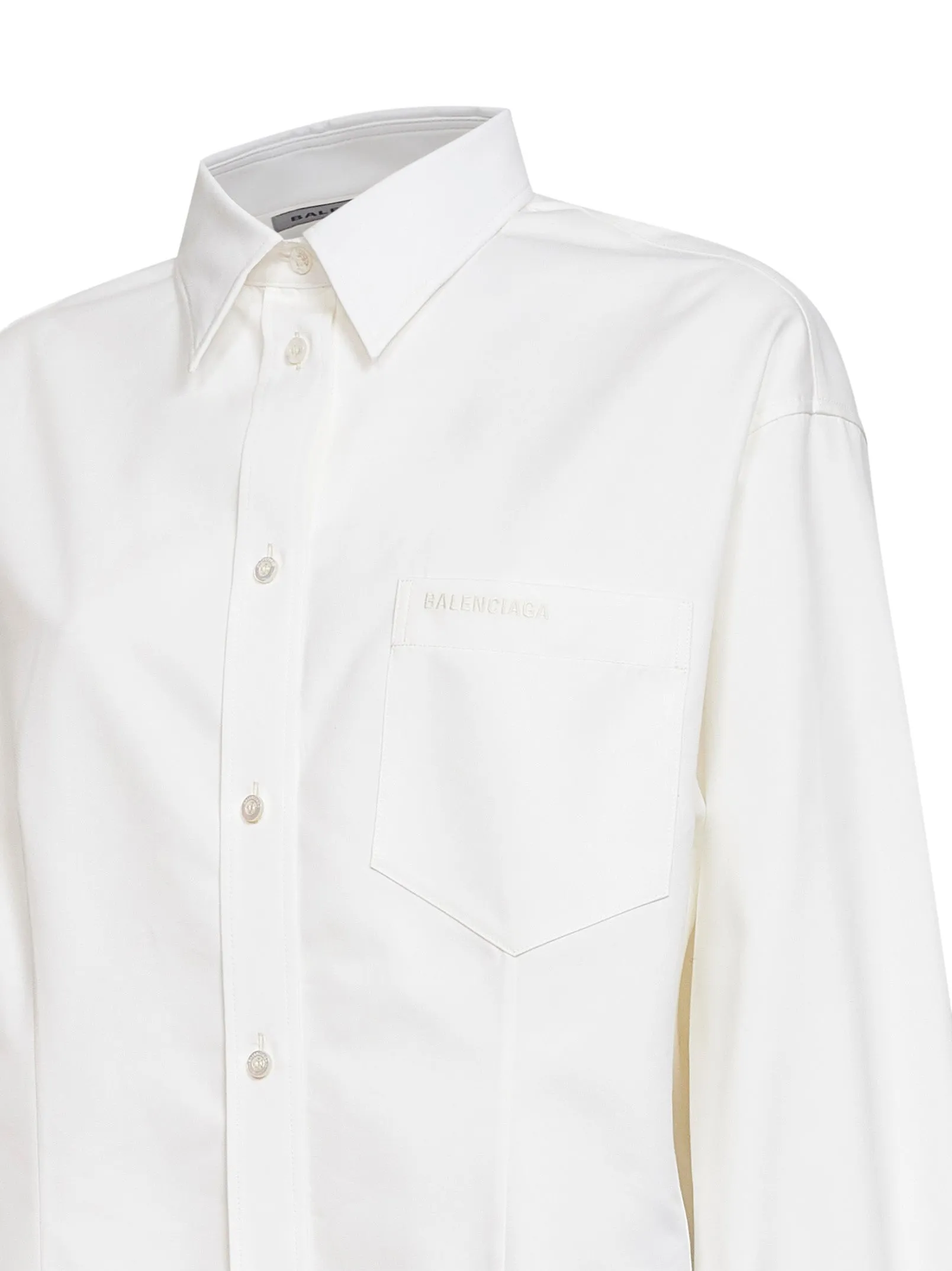 Shirt Classic — Cotton Organza & Silk Poplin (White) sold by Lord & Taylor product image thumbnail 3