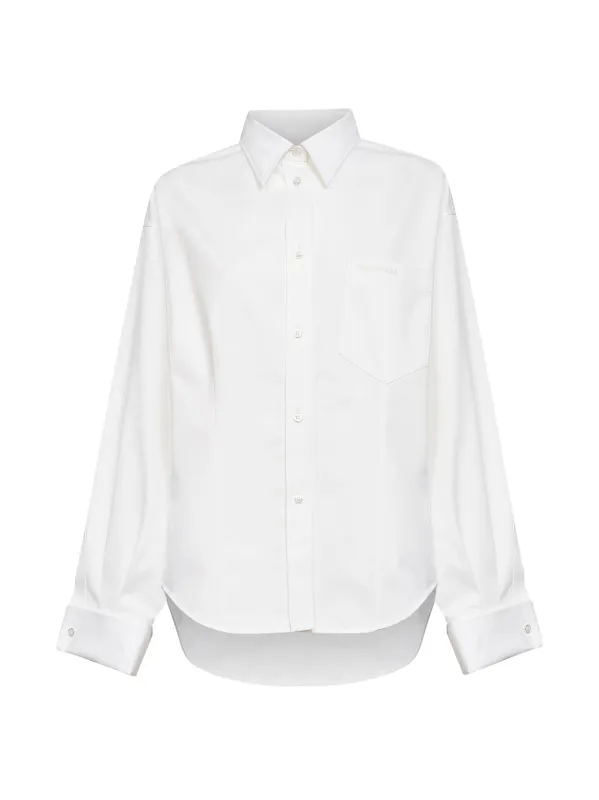 Shirt Classic — Cotton Organza & Silk Poplin (White) made by Balenciaga