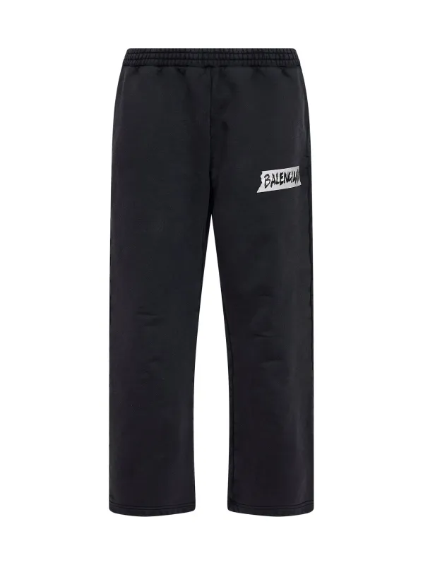 Baggy Trousers Masking Tape Black made by Balenciaga