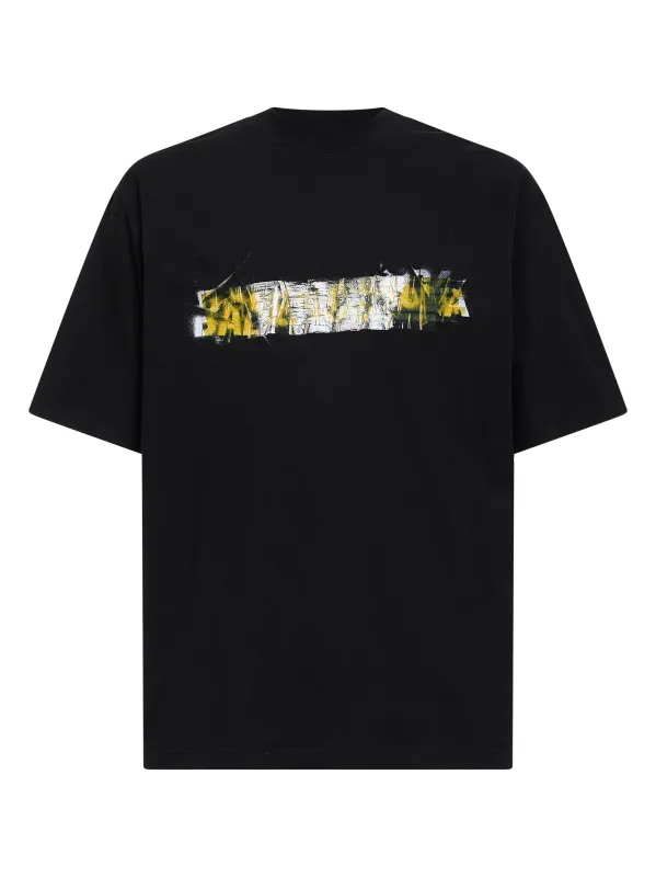 T-Shirt Messy Spray Black made by Balenciaga