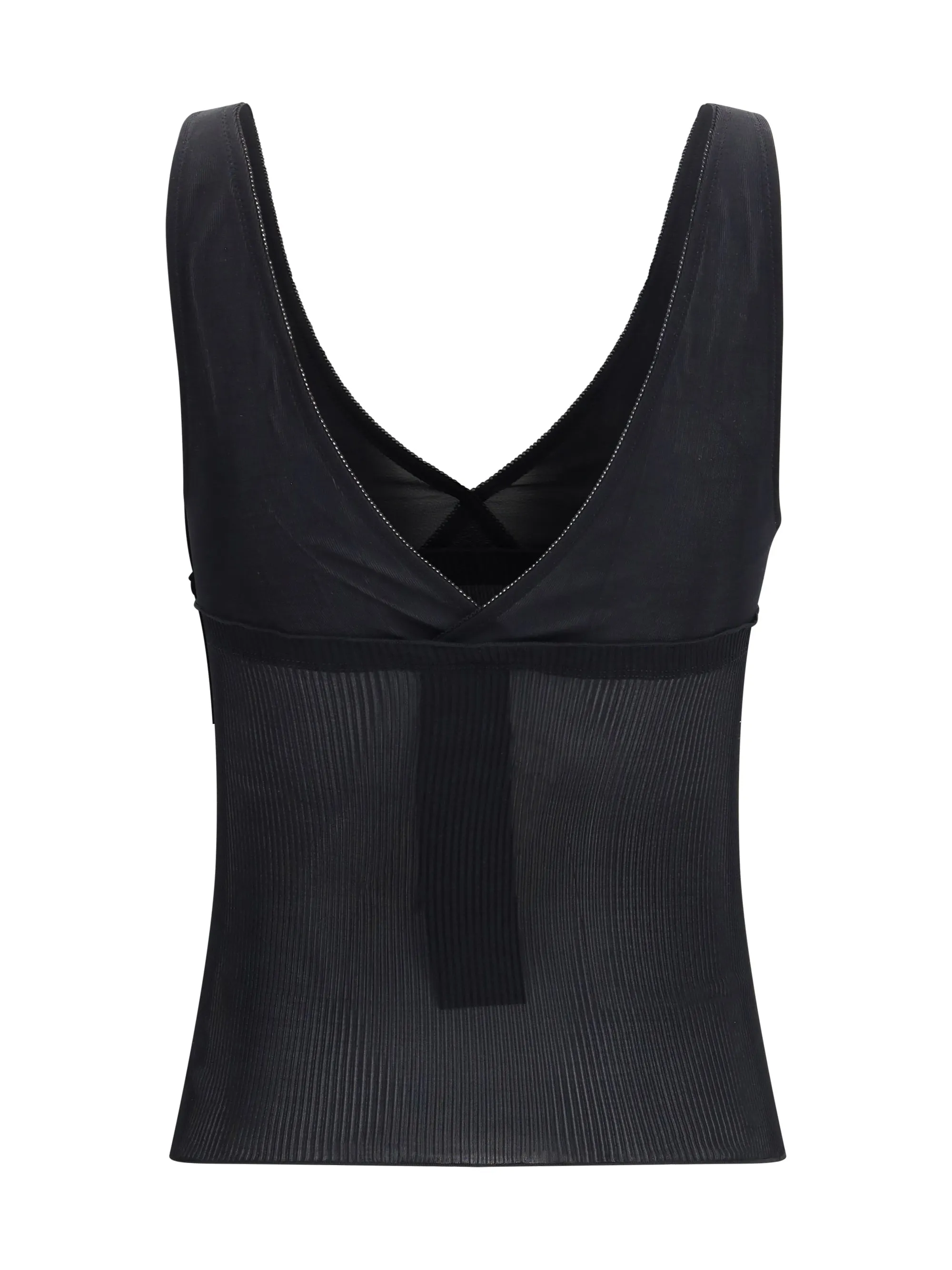 Tank Top Ribbed Silk Black sold by Lord & Taylor product image thumbnail 3