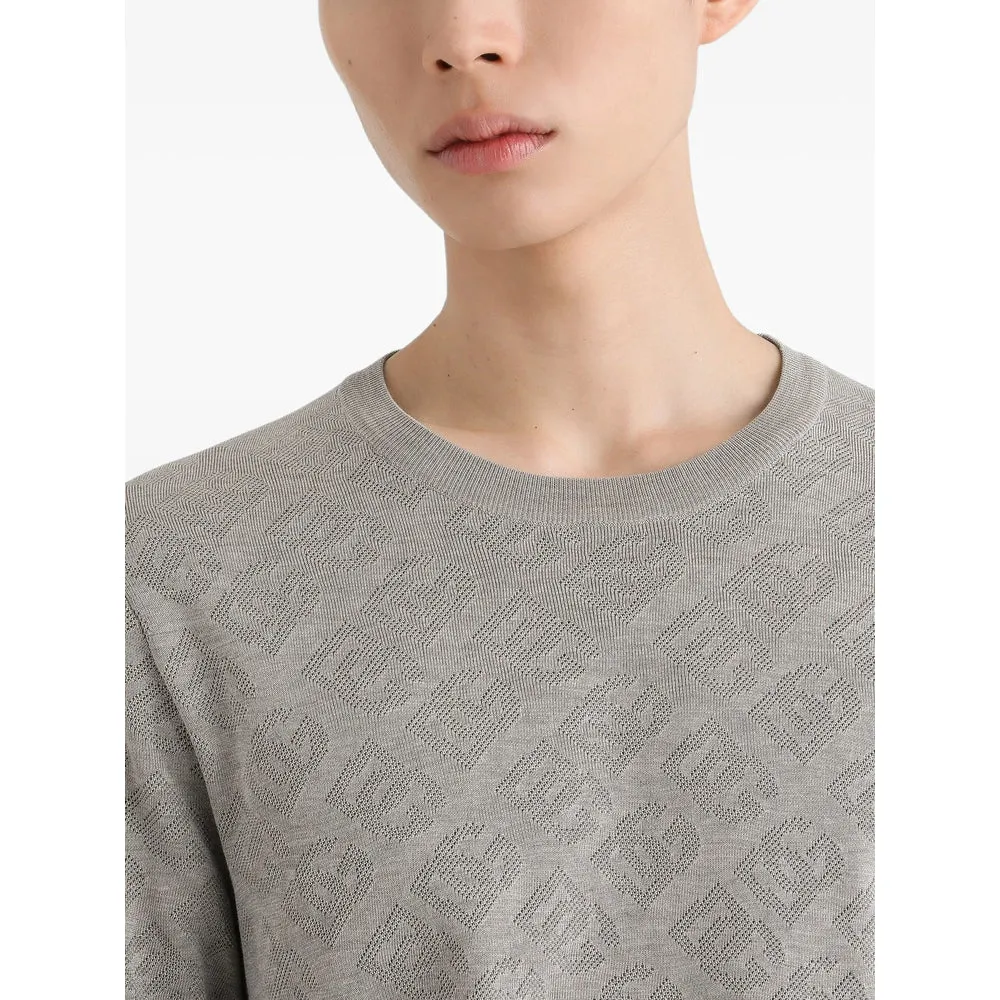 Light Grey Textured Short Sleeve Sweater sold by Lord & Taylor product image thumbnail 2