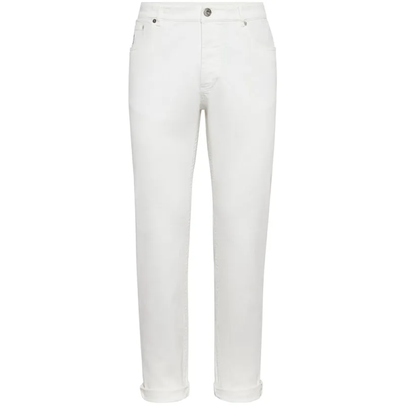 Jeans Straight-Leg White made by Brunello Cucinelli