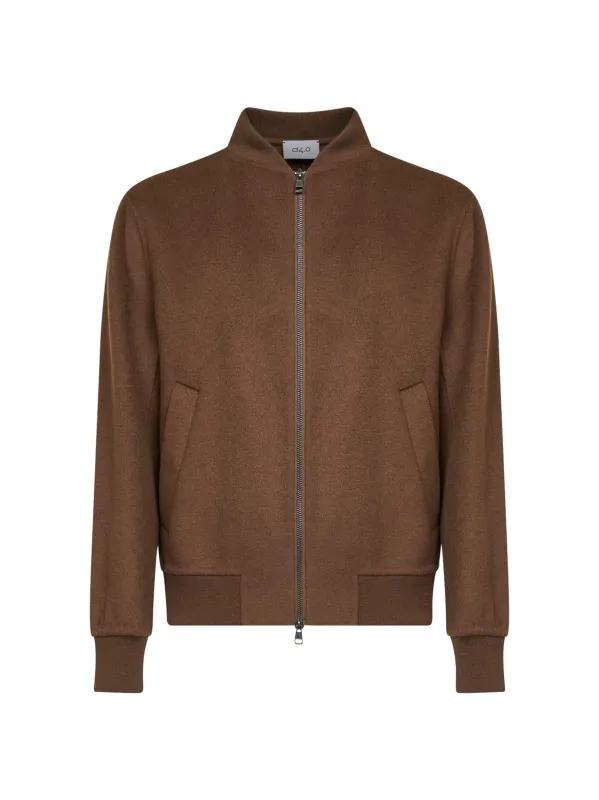 Brown Wool Bomber Jacket made by Lord & Taylor