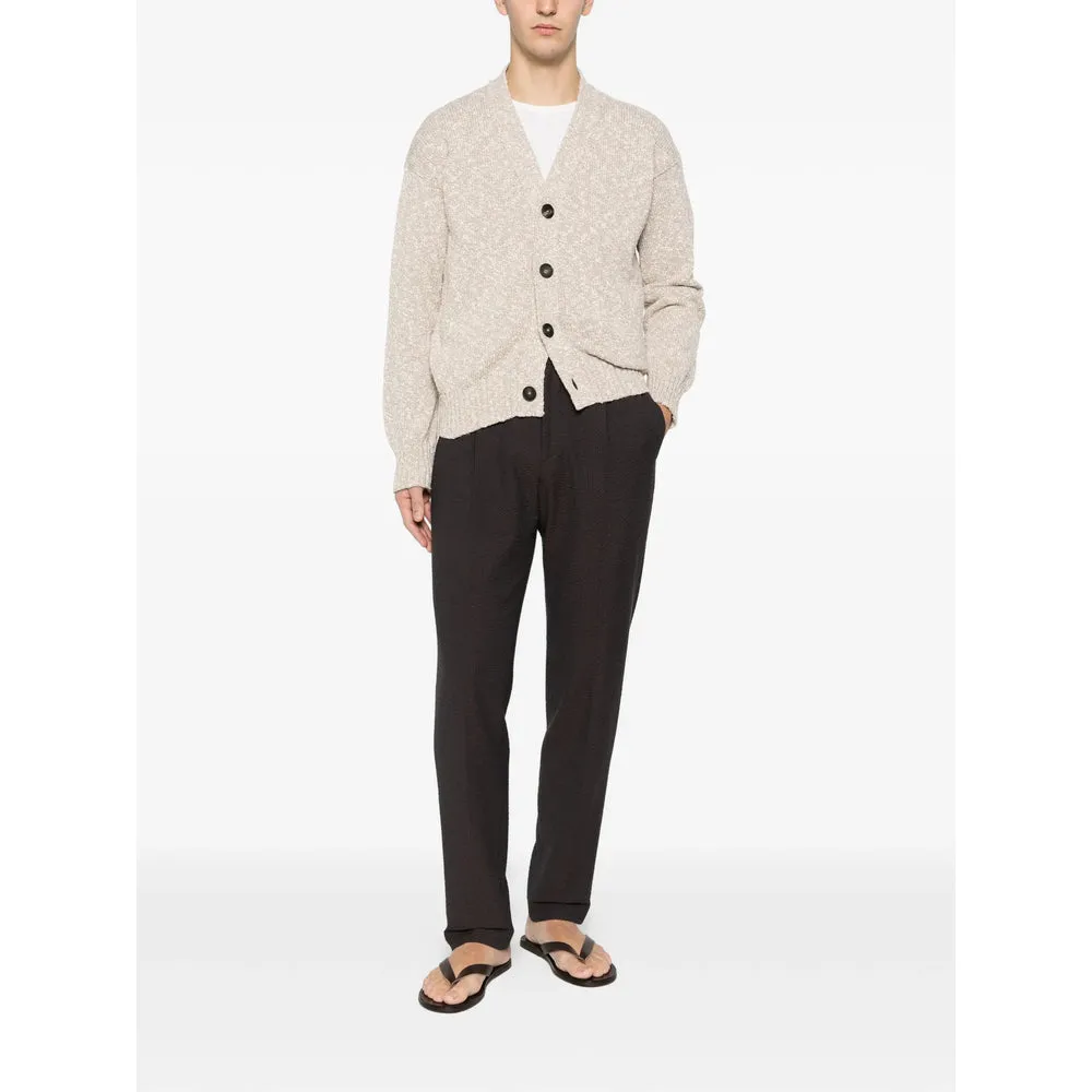 Beige V-neck Sweater with Button Details sold by Lord & Taylor product image thumbnail 3